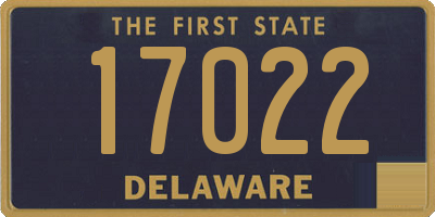 DE license plate 17022