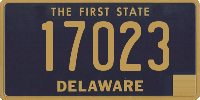 DE license plate 17023