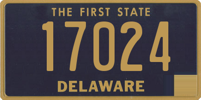 DE license plate 17024