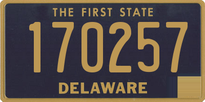 DE license plate 170257