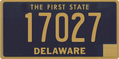DE license plate 17027