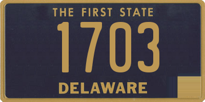 DE license plate 1703