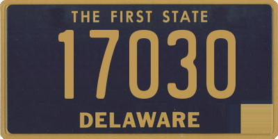 DE license plate 17030