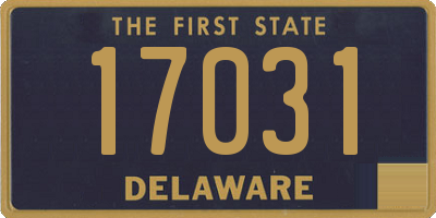 DE license plate 17031