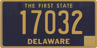 DE license plate 17032