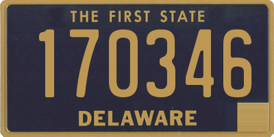 DE license plate 170346