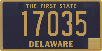 DE license plate 17035