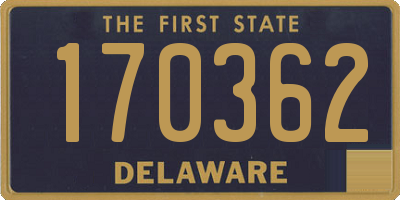 DE license plate 170362