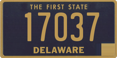 DE license plate 17037