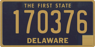 DE license plate 170376