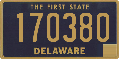 DE license plate 170380