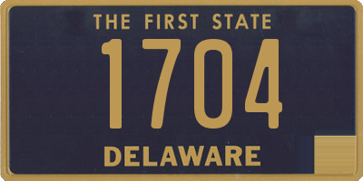 DE license plate 1704
