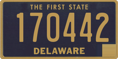 DE license plate 170442