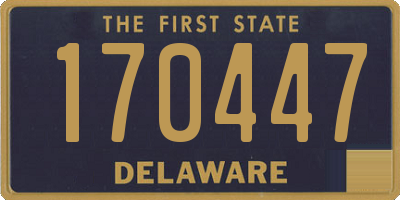 DE license plate 170447