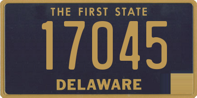 DE license plate 17045
