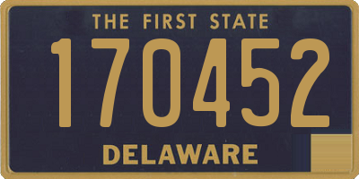 DE license plate 170452