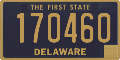 DE license plate 170460