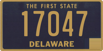 DE license plate 17047