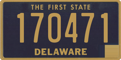 DE license plate 170471