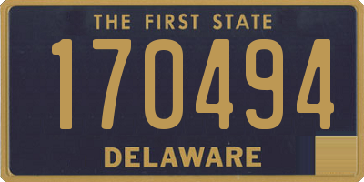 DE license plate 170494