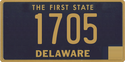 DE license plate 1705