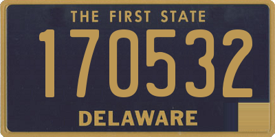 DE license plate 170532