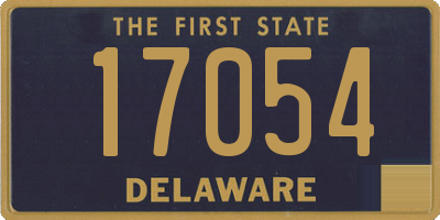 DE license plate 17054