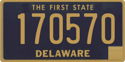 DE license plate 170570