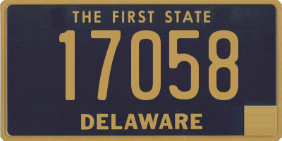 DE license plate 17058