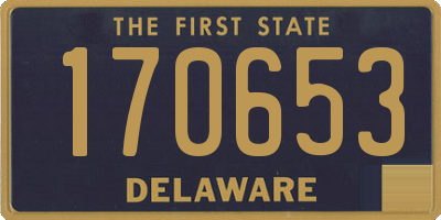 DE license plate 170653