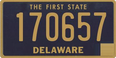 DE license plate 170657