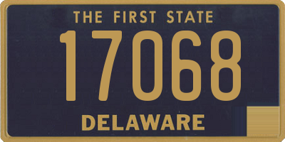 DE license plate 17068