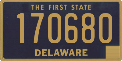 DE license plate 170680