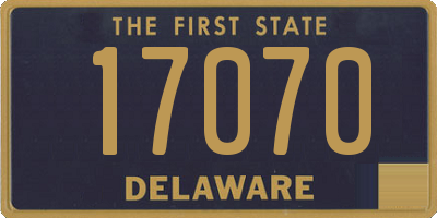 DE license plate 17070