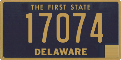 DE license plate 17074