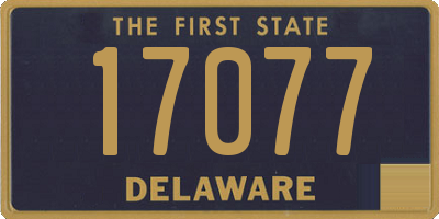 DE license plate 17077