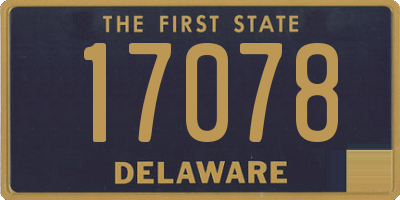 DE license plate 17078