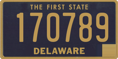 DE license plate 170789