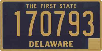 DE license plate 170793