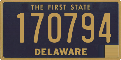 DE license plate 170794