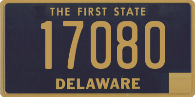 DE license plate 17080