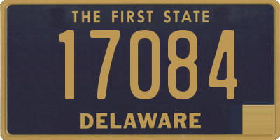 DE license plate 17084