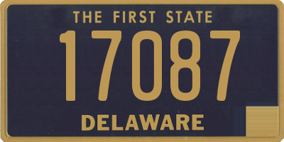 DE license plate 17087