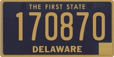 DE license plate 170870