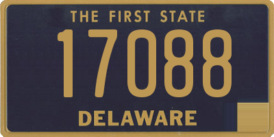 DE license plate 17088