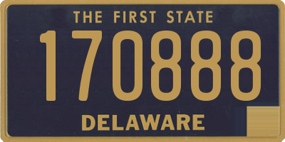 DE license plate 170888