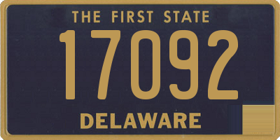 DE license plate 17092