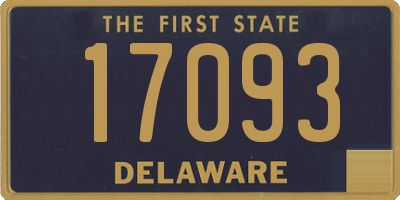 DE license plate 17093