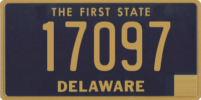 DE license plate 17097