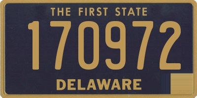 DE license plate 170972